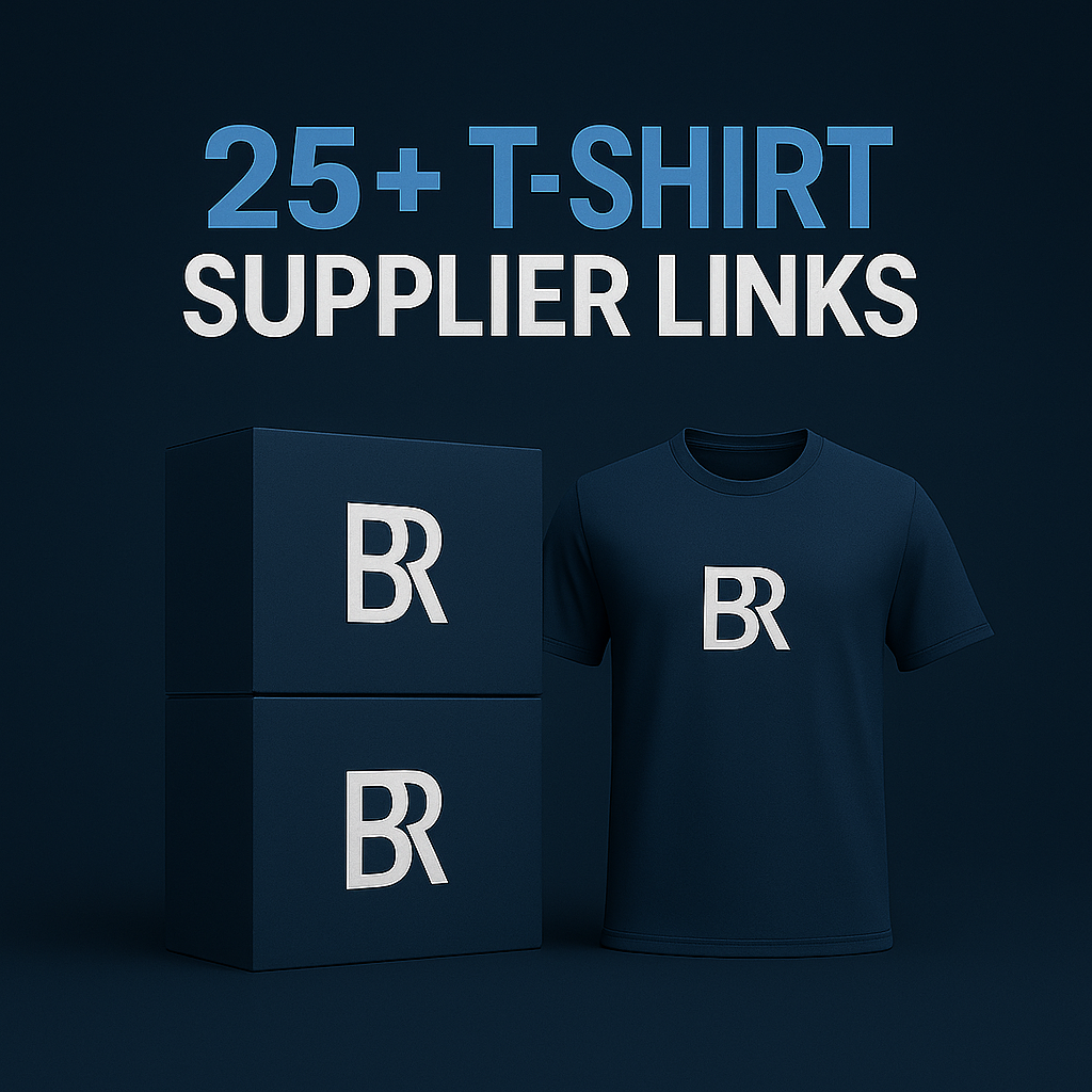25 T shirt supplier links